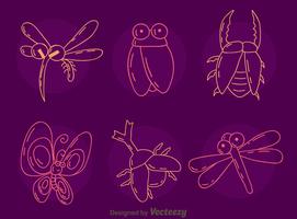 Sketch Insect Collection vecteur