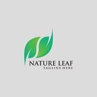 nature feuille logo icône vecteur isolé