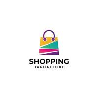 shopping logo icône vecteur isolé