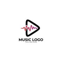 musique logo icône vecteur isolé