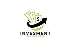 argent investir logo icône vecteur isolé