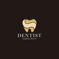 dentiste logo icône vecteur isolé