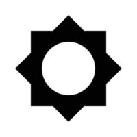 silhouette d'icône de contraste vecteur