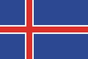 conception du drapeau islandais vecteur