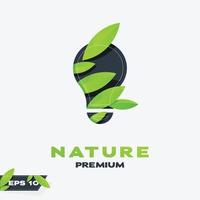 innovation nature feuilles logo vecteur