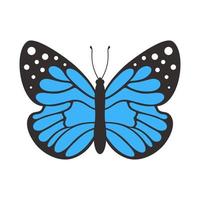 papillon dans un style plat. illustration vectorielle vecteur