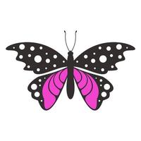 papillon dans un style plat. illustration vectorielle vecteur