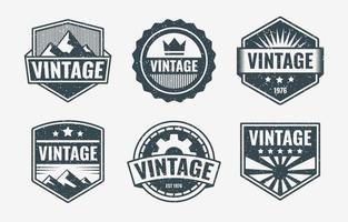 ensemble de logos à thème vintage vecteur