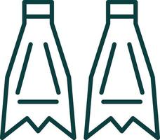 conception d'icône de vecteur de nageoire