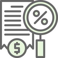 conception d'icône vecteur fiscalité