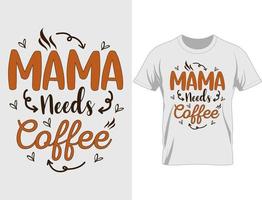 vecteur de conception de t shirt café