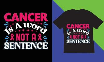 conception de t-shirt de la journée mondiale du cancer. vecteur