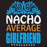 petite amie moyenne nacho vecteur