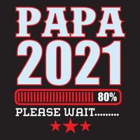 papa 2021 agréable attente vecteur