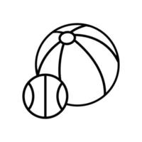 icône de contour de vecteur de sport avec illustration de style d'arrière-plan. fichier eps 10 de symbole de camping et de plein air