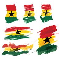 Ghana Map Rough Paint vecteur libre