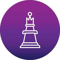 icône de vecteur de reine d'échecs