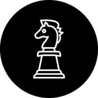 icône de vecteur de chevalier d'échecs