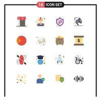 pack d'icônes vectorielles stock de 16 signes et symboles de ligne pour la protection du marketing des travailleurs de l'atoumation numérique pack modifiable d'éléments de conception de vecteur créatif