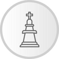 icône de vecteur de roi d'échecs