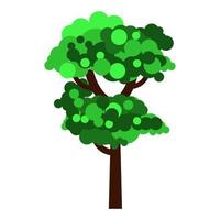 caricature d'arbre unique vecteur