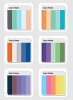 palette de couleurs vecteur