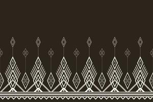 vecteur de modèle sans couture de motif ethnique géométrique. style géométrique abstraite ethnique textile bicolore. motif pour tissu, arrière-plan, hiver, oreiller, papier peint, tapis, décoration, ethnique, batik, décoratif.