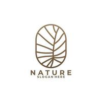 nature logo icône vecteur isolé