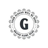 logo créatif de luxe lettre g pour entreprise, vecteur gratuit de logo lettre g