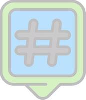 conception d'icônes vectorielles hashtags vecteur