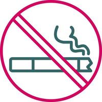 icône de vecteur non fumeur