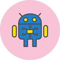icône de vecteur androïde