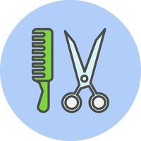 icône de vecteur d'outils de coiffeur