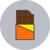 icône de vecteur de barre de chocolat