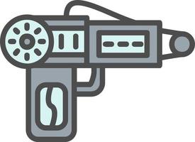 icône de vecteur de pistolet spatial
