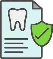 icône de vecteur d'assurance dentaire