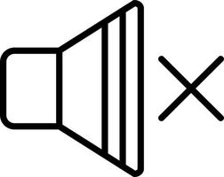 conception d'icône vectorielle muette vecteur