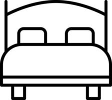 conception d'icône de vecteur de lit