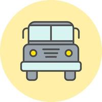 icône de vecteur d'autobus scolaire