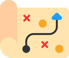conception d'icône de vecteur de stratégie
