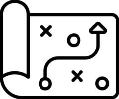 conception d'icône de vecteur de stratégie