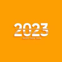 bonne année 2023 texte design de fond décoratif vecteur