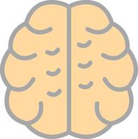 conception d'icône de vecteur de cerveau