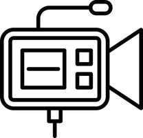 conception d'icône de vecteur de caméra vidéo