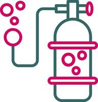 icône de vecteur de bouteille d'oxygène