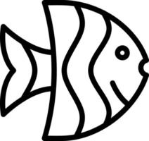conception d'icône vectorielle de poisson-ange vecteur
