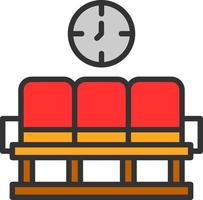 conception d'icône de vecteur de zone d'attente