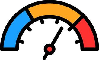 conception d'icône de vecteur de jauge