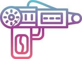 icône de vecteur de pistolet spatial