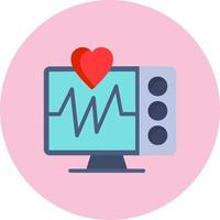 conception d'icône vectorielle moniteur ecg vecteur